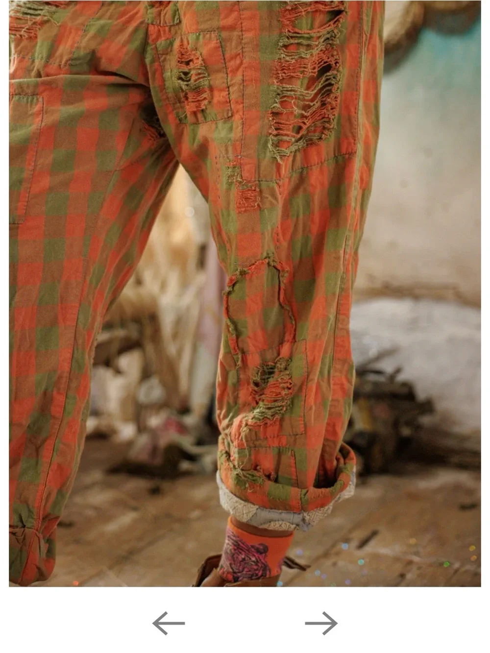 NWT Magnolia Pearl Check Charmie Trousers - Picture 2 of 11